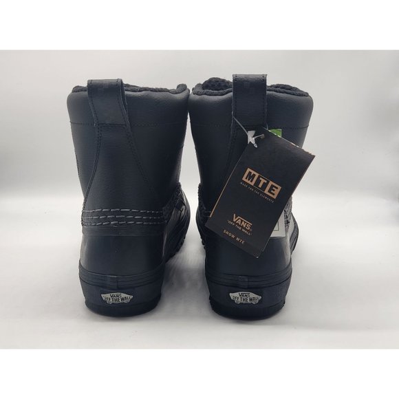 Vans Men Cole Navin Standard Mid MTE Snow Boots Black Reflective Gray Size 11.5 - Picture 5 of 8